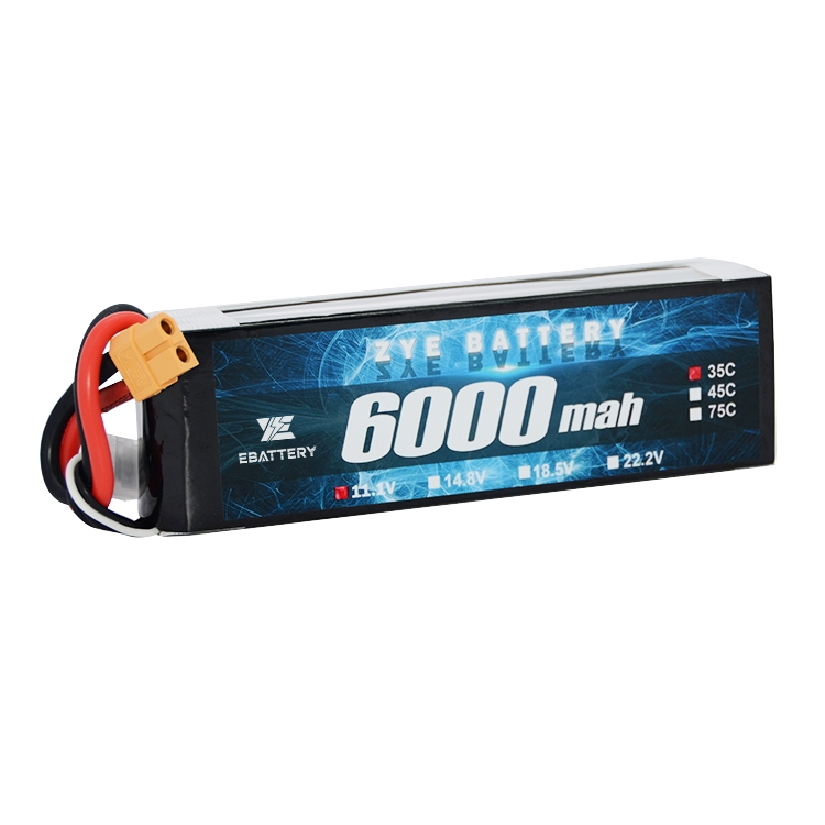 3S Lipo-Akku 6000 mAh 60C 11,1 V Lipo-Akku